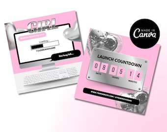 2 Website Launch Flyers ,Instagram Social Media Post, Booking Flyer, Book now, Lash Flyer, Hair flyer, Nail Flyer, Makeup Flyer