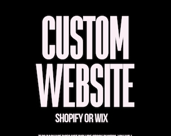 Custom Website design, Done For You Website, Branding, Shopify Theme, Premade Shopify Website, Canva SEO Optimization PREMIUM
