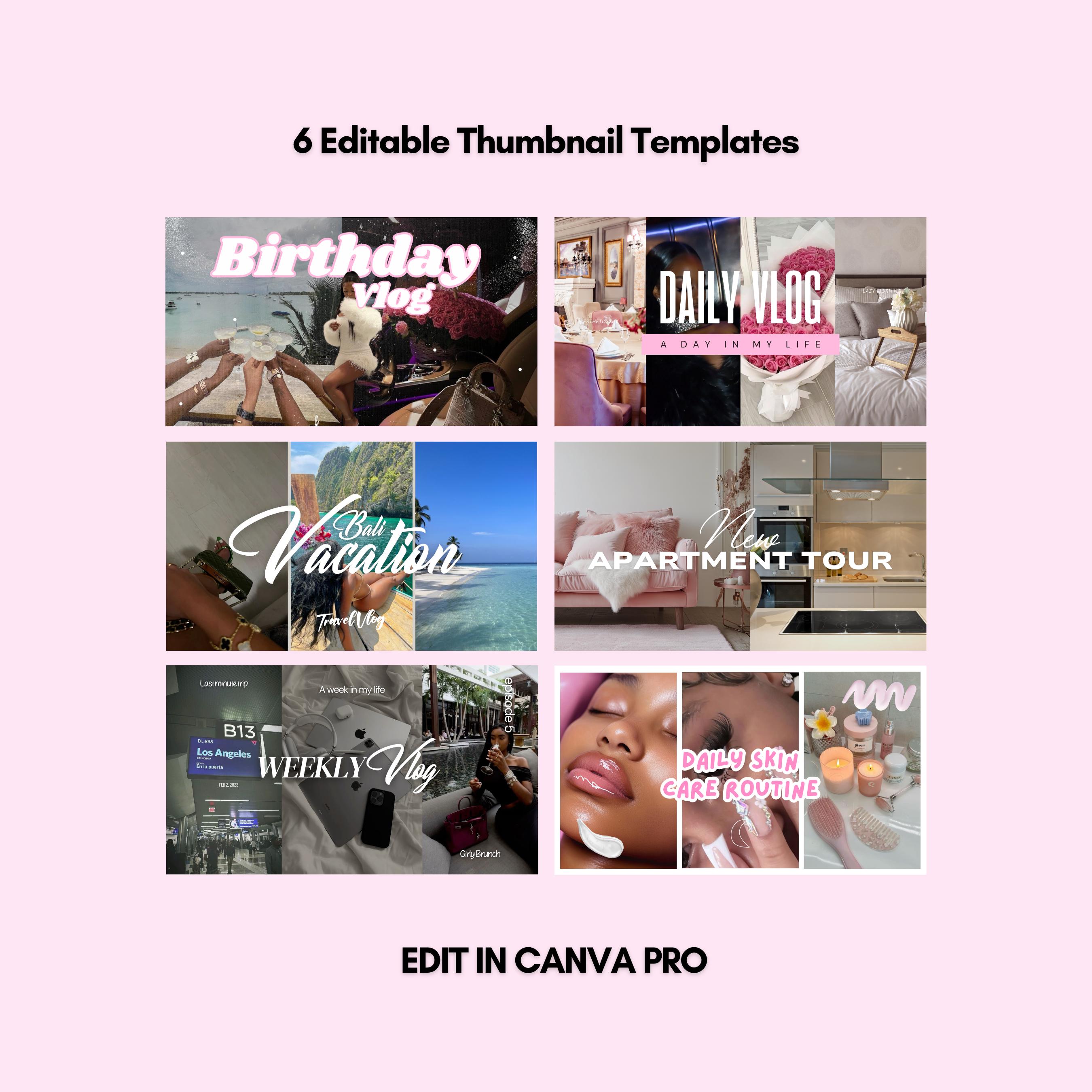 DIY Youtube Branding Kit, Youtube Banners, Intro and Outro Designs