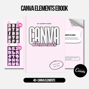 Canva Ebook Elementos do Canva Fontes do Canva Palavras-chave do Canva Canva Pro Digital Download do modelo do Canva Design digital