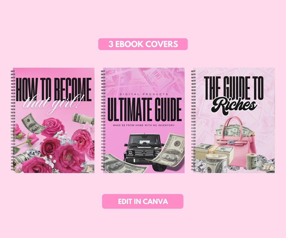 3 PLR E-book Covers| Done for You Template E Book Template Ebook White ...