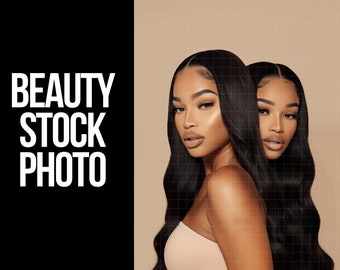 Schönheit Stock Foto, Make-up Stock Foto, afroamerikanische Modell, Beauty Bilder Haar Stock Foto, Foto Haarverlängerung digitaler Download