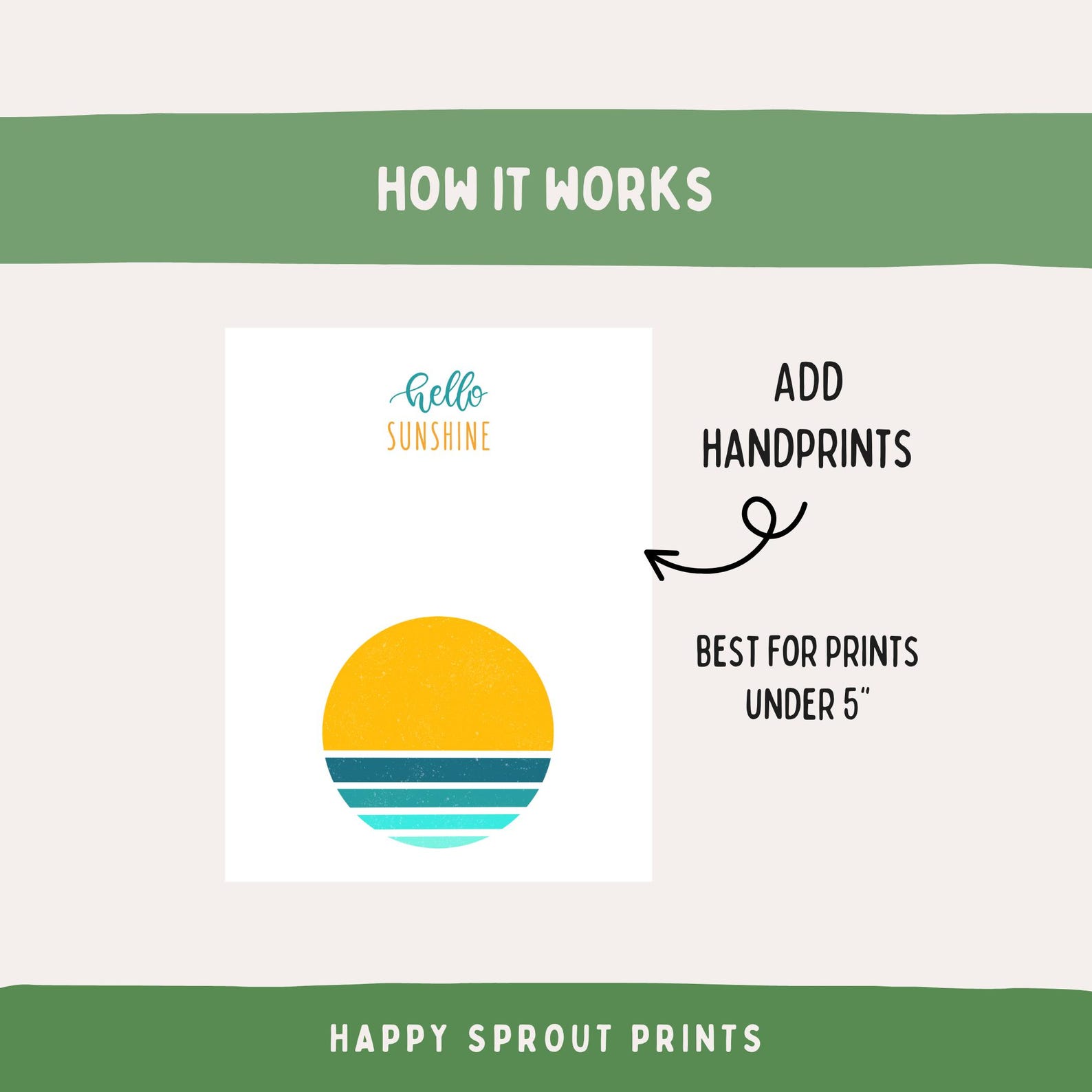 Hello Sunshine Handprint Craft DIY, Summer Pre K Fingerprint Art ...