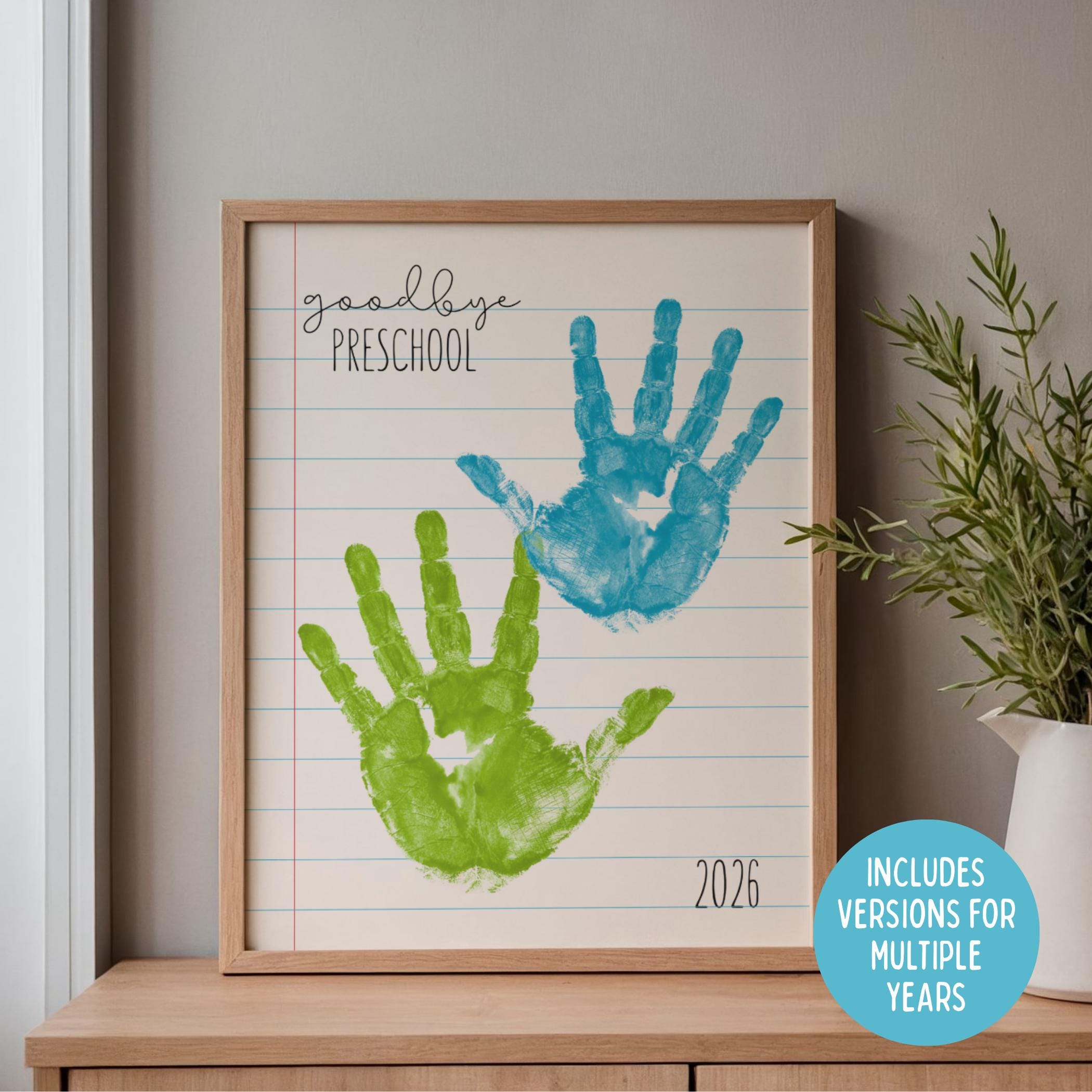 Goodbye Craft For Rbt Goodbye Preschool Last Day of School Handprint Craft, End of Preschool ...