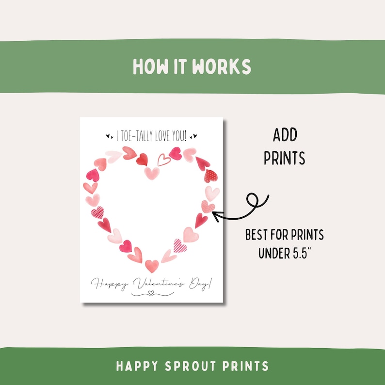 I Toe-tally Love You Footprint Craft, Valentine's Day Baby Footprint ...