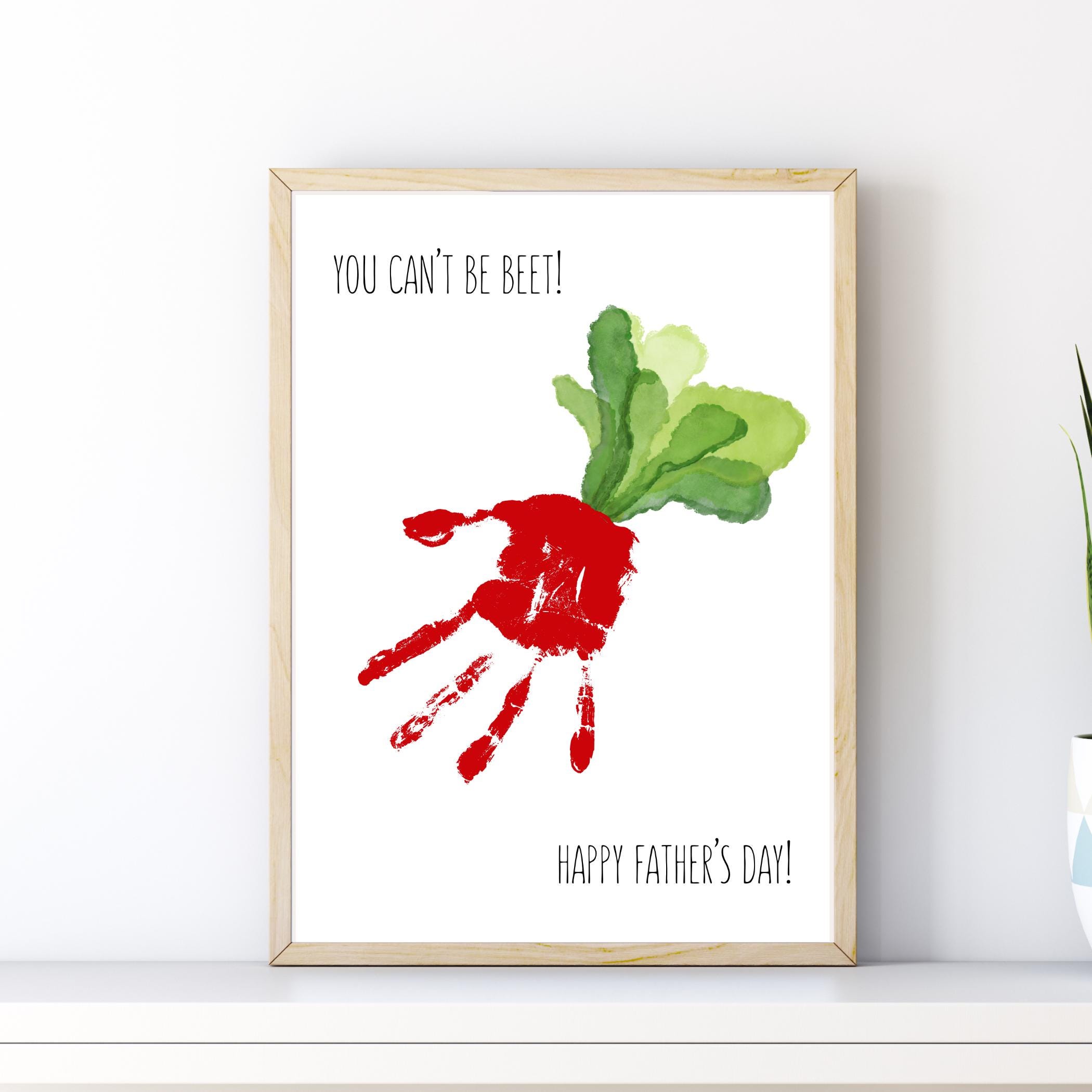 35 Fun Vegetable Crafts for Kids: Perfect for Any Age! 7 You Can't Be Beet Handprint Art Craft DIY, Fathers Day Printable…