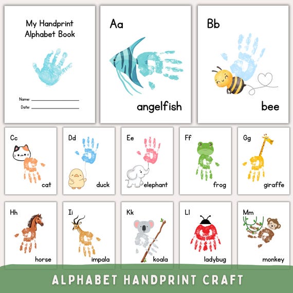 Instant Display Handprint Lettering Handprint Lettering