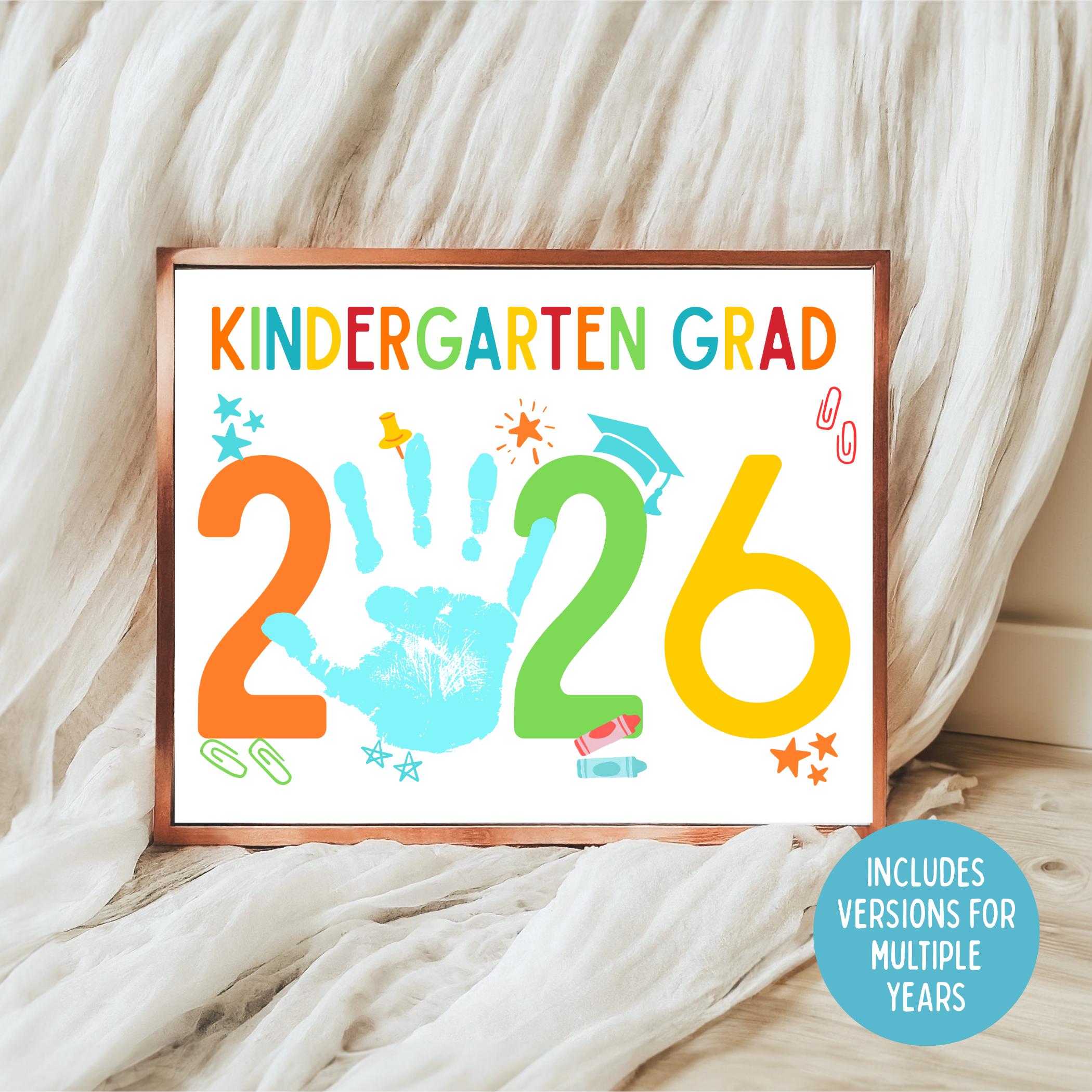 Kindergarten Graduation Handprint Craft Diploma, 2026 Last Day of ...