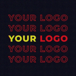 Glitchy Logo Animation, animiertes Logo, YouTube Logo, Business Logo, minimalistisch, Logo-Design, YouTube Branding Kit, Vorlage