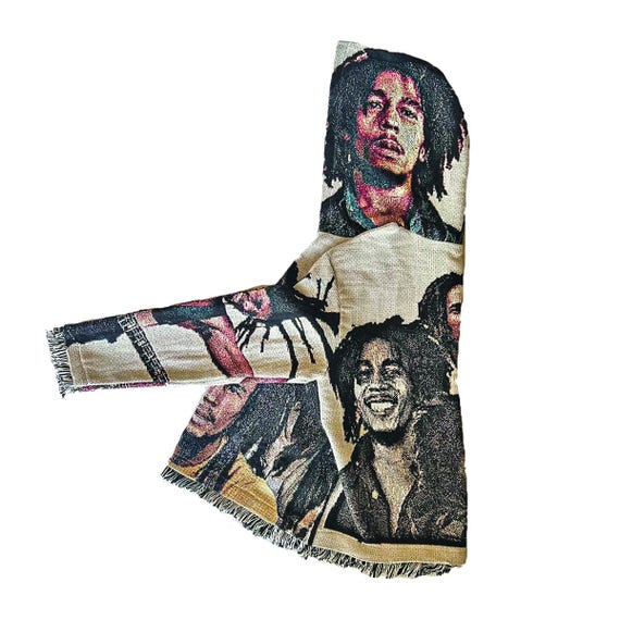 BOB MARLEY Tapestry Hoodie - Etsy