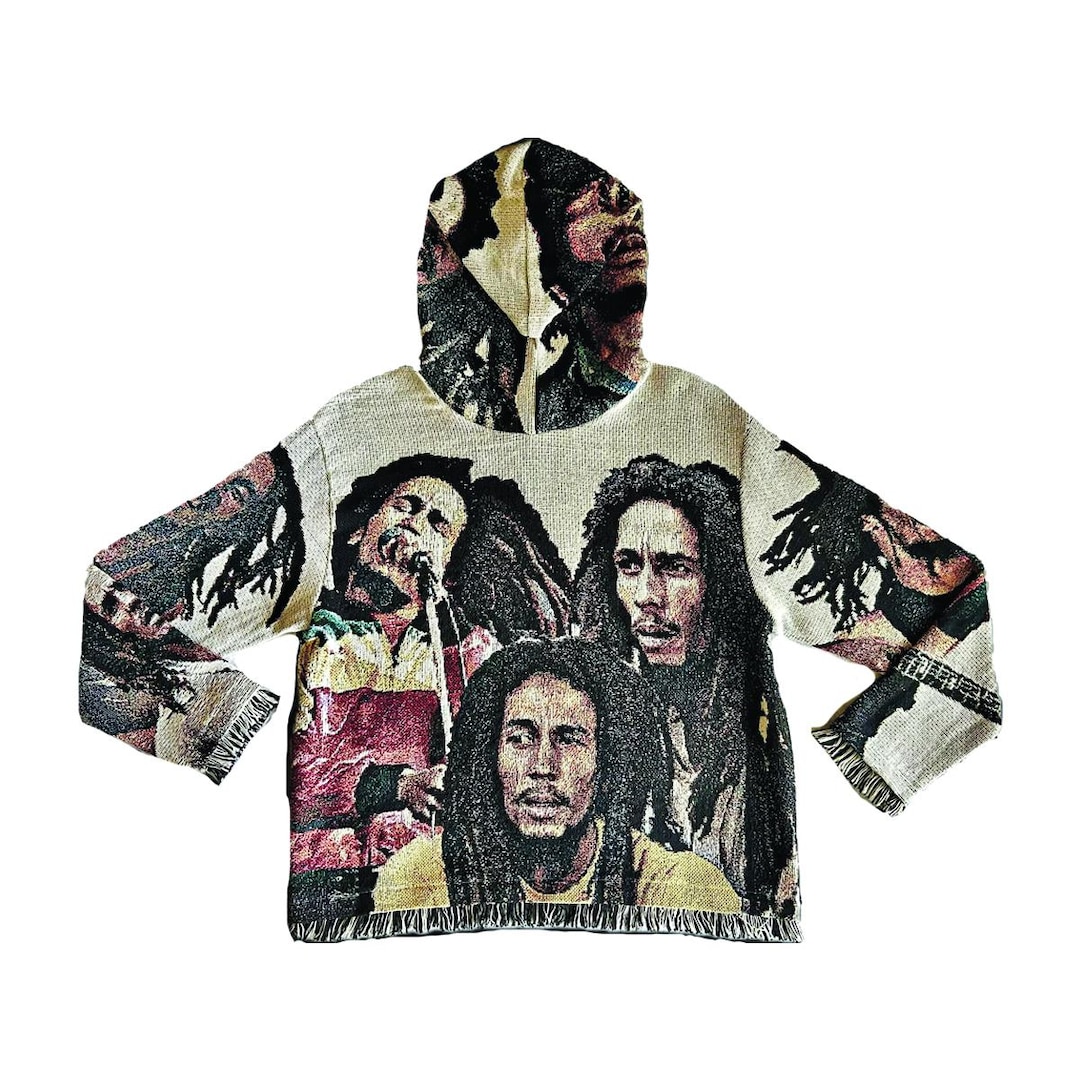 BOB MARLEY Tapestry Hoodie - Etsy