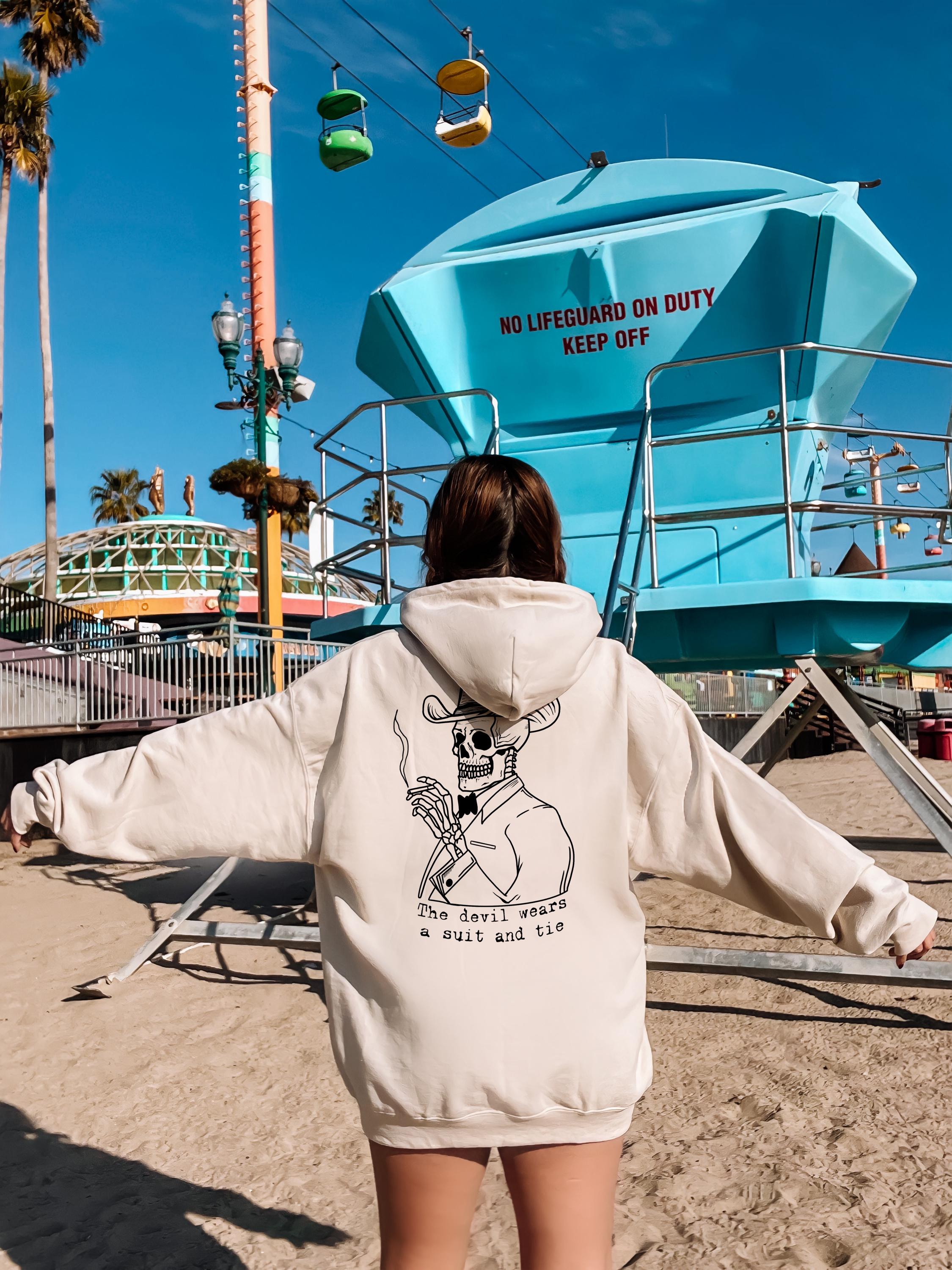 Tie Hoodie That Looks Like A Suit Artsy Hoodies Long Sleeve 3D Men