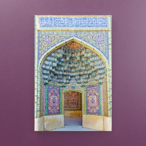 Persian art from the Nasir-ol-Molk Mosque in Shiraz | Islamic mural | Architecture | Islamic decoration | Islam Poster | Gift