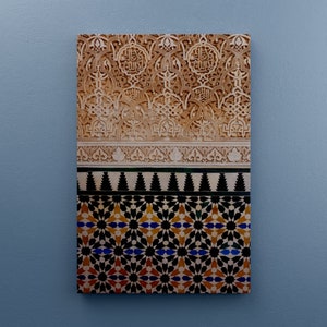 Andalusian art from the Alhambra Palace in Granada | Islamic mural | Architecture | Islamic decoration | Islam Poster | Gift