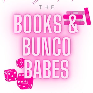 Livres et modèle d&#39;invitation Bunco Babes