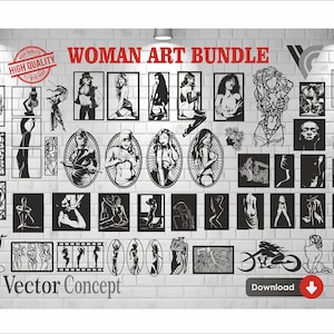 Woman Body  Wall Art Decor Vector File for Cnc Machine  and Cricut . File Formats :  Svg - Dxf - Cdr - Dwg  - EPS (print &cut files)