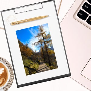 Scenery walking path printed photo card | Hallstatt printed photo card | photo card for your photo book | 7" x 5" | 7x5