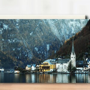 Blanko Grußkarten, Fotografie Grußkarten, Landschaft Grußkarte, Austria print, Hallstatt, A5 Grußkarte, See Grußkarten