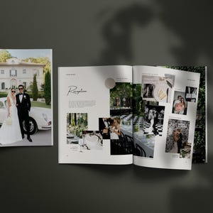 BRITTAN / Plantilla de Canva para tablero de visión de boda / Tablero de inspiración de boda prediseñado con colores, flores y decoración / Guía de estilo de diseño imprimible imagen 6