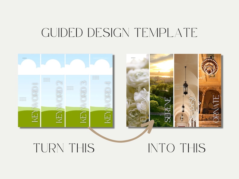 Wedding Design Guide Moodboard Canva Template, Editable Digital Download Planner, 30 Page Printable Workbook, BrideBinder for Weddings zdjęcie 8