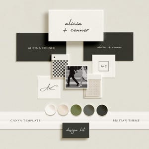 BRITTAN | Wedding Design Kit | Canva Templates