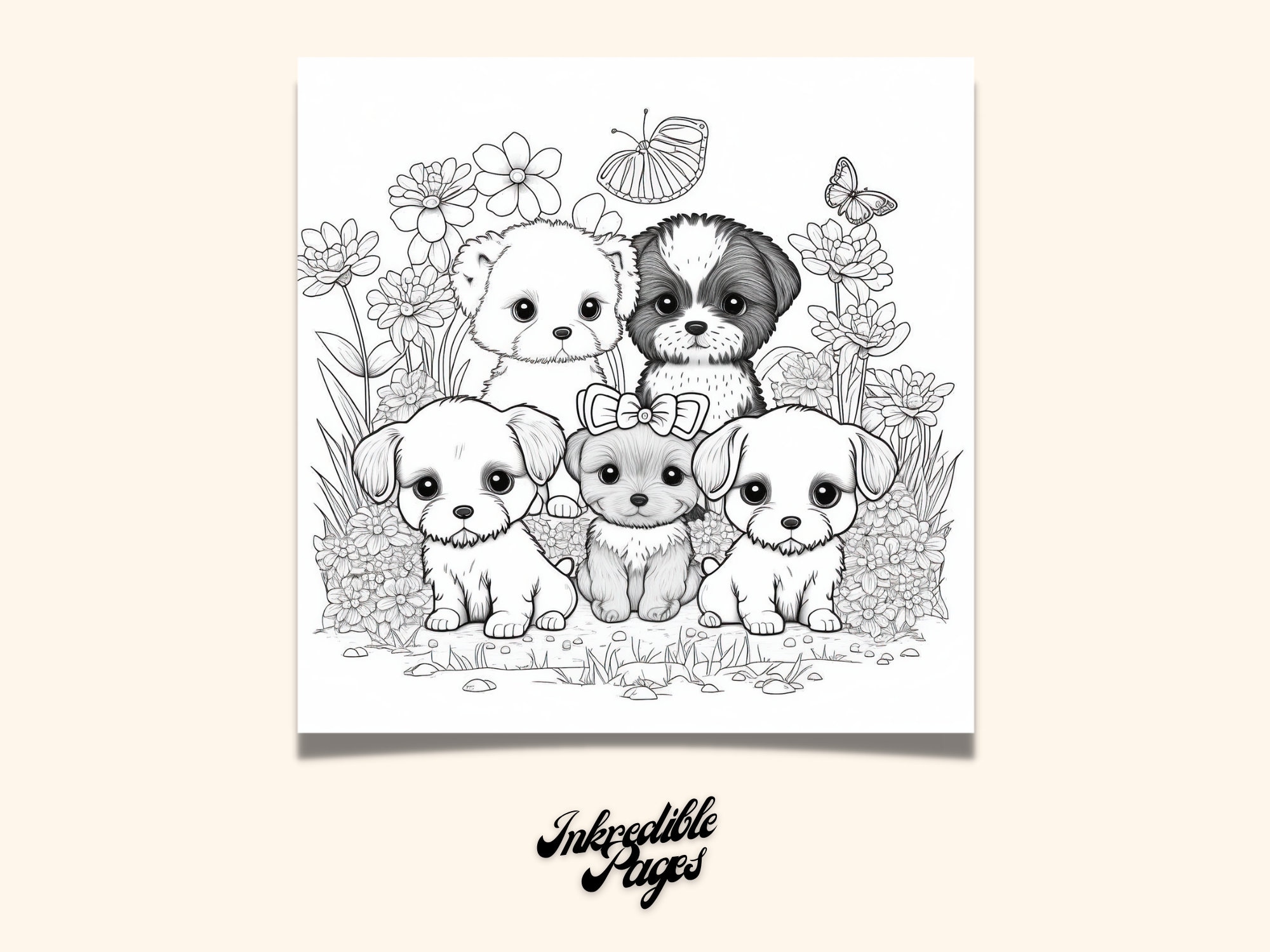 Cute Dogs and Puppies, amazing and cute coloring book for adults: Adult  Coloring Book  Stress Relieving Creative Fun Drawings to Calm Down, Reduce  Anxiety & Relax. Great gift for women or