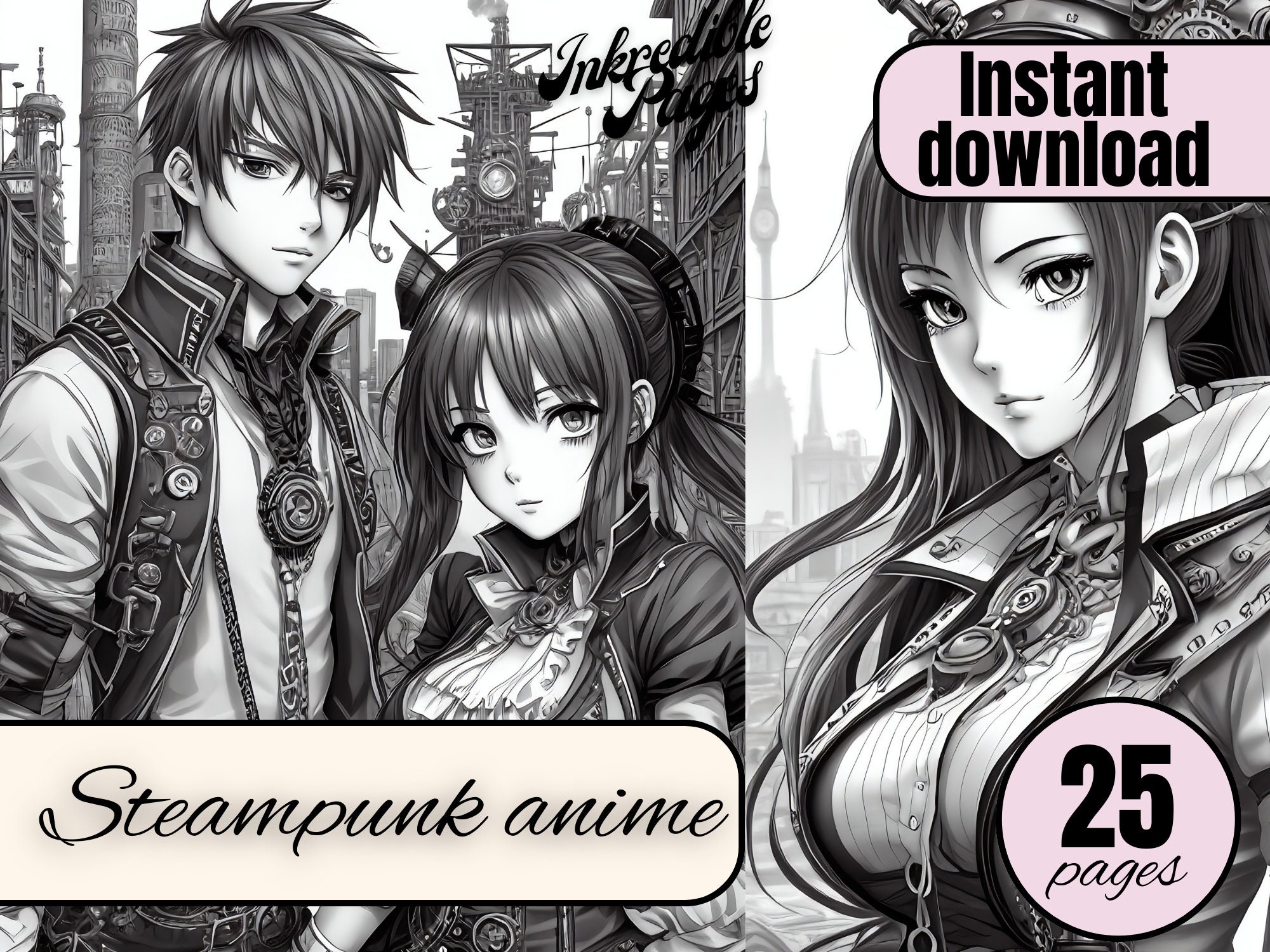 Steampunk Anime - Etsy Steampunk Anime - Etsy
