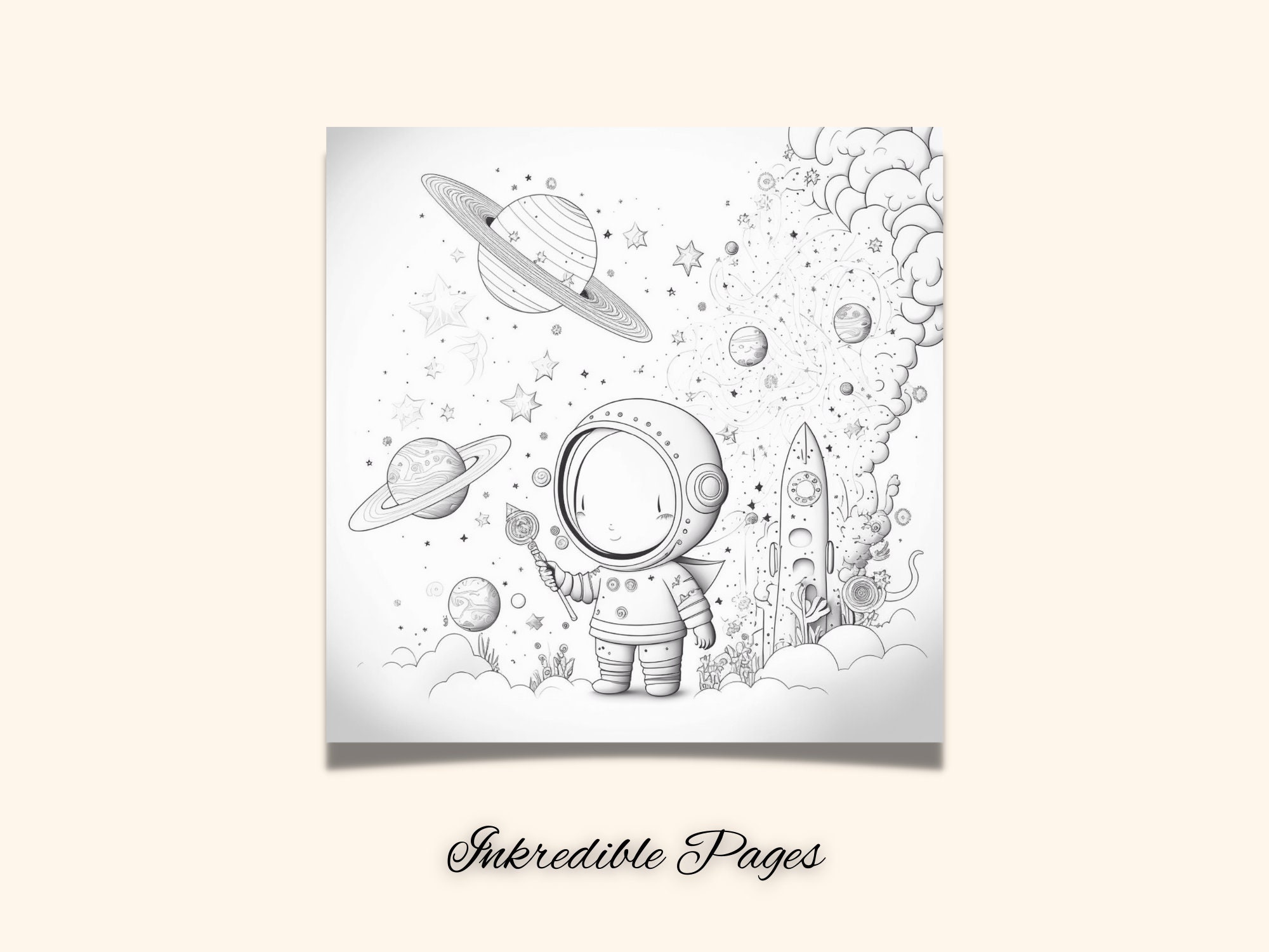 Coloring Pages for Adults Universe to Color Adult Coloring - Etsy