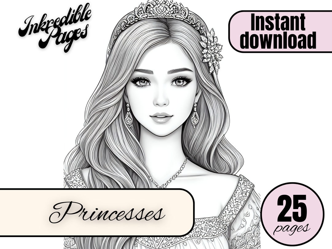 Coloring Pages for Adults Princesses - Il 1080xN.4675839280 Sope 