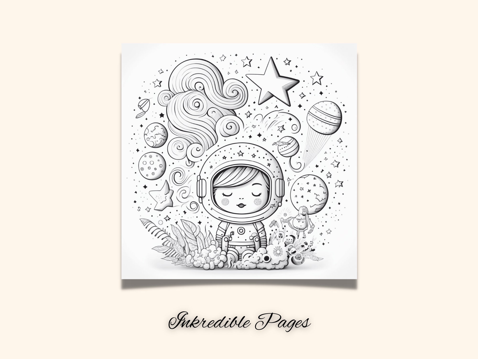 Coloring Pages for Adults Universe to Color Adult Coloring - Etsy