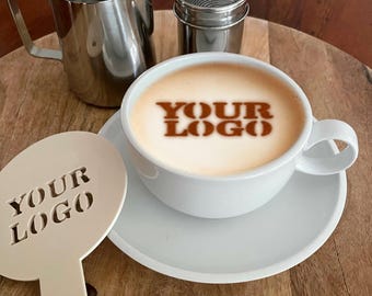 カスタムロゴ入りコーヒーステンシル｜コーヒーショップやドリンクのビジネスブランディング