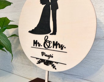 Personalisierte Mr. & Mrs. Hochzeitsbundle/ Hochzeitsdeko