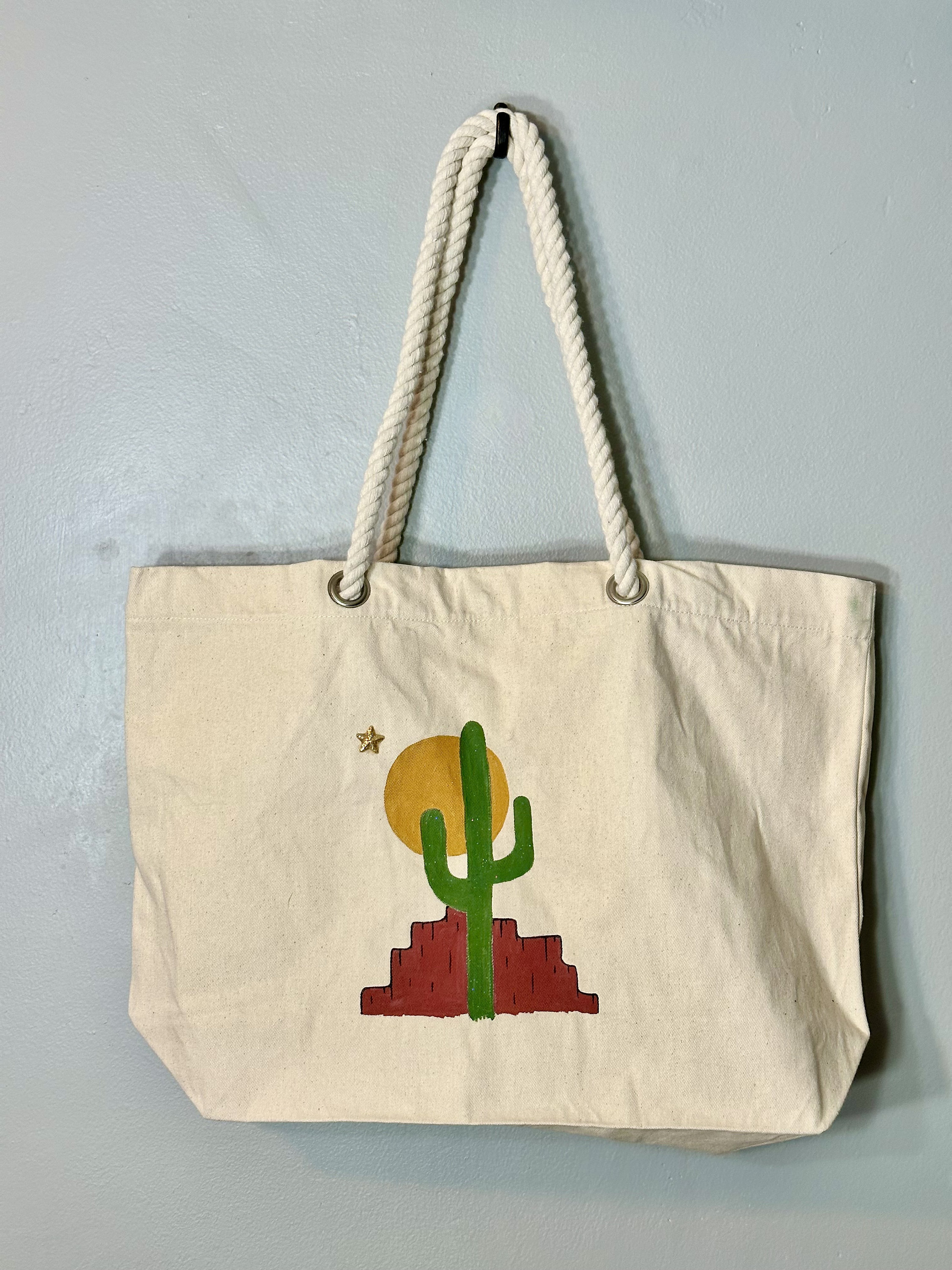 Sedona Tote Bag Natural Canvas Tote Bag, Reusable Shopping Bag -   - The Voice of Sedona and The Verde Valley