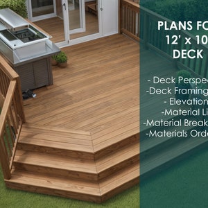 Complete 10&#39;x12&#39; Deck Blueprint Package: Transform Your Outdoor Living Space with Confidence