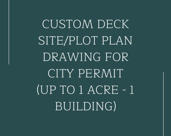 Site/plot plan drawing for city permit / Autocad city permit drawing / blueprints / custom drawing