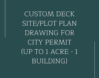 Site/plot plan drawing for city permit / Autocad city permit drawing / blueprints / custom drawing