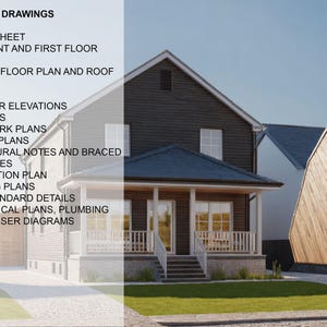 3-Bedroom House Plan with Garage | 2 Bath Home Blueprint + Basement | 2-Story Floor Plans & Permit Set (PDF), 2550 Sq.ft