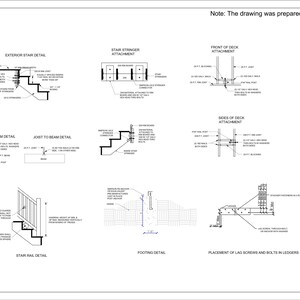 2026 Custom Deck Plans for Permit (up to 100 Sq.ft.) | PDF & DWG, Code ...