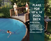 Plans for above ground pool deck (10x14) 24' round pool 52" high Active