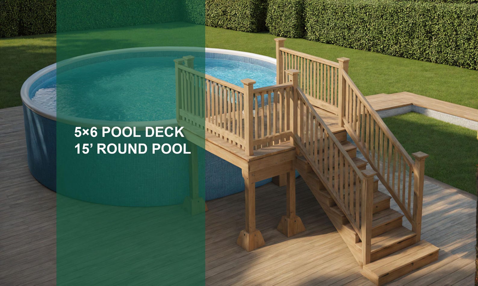 5 6 Pool Deck Plan With Material List, Cost Estimation, Building ...