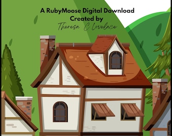 Home is Where the Heart Is, 10 Coloring Pages for Adults