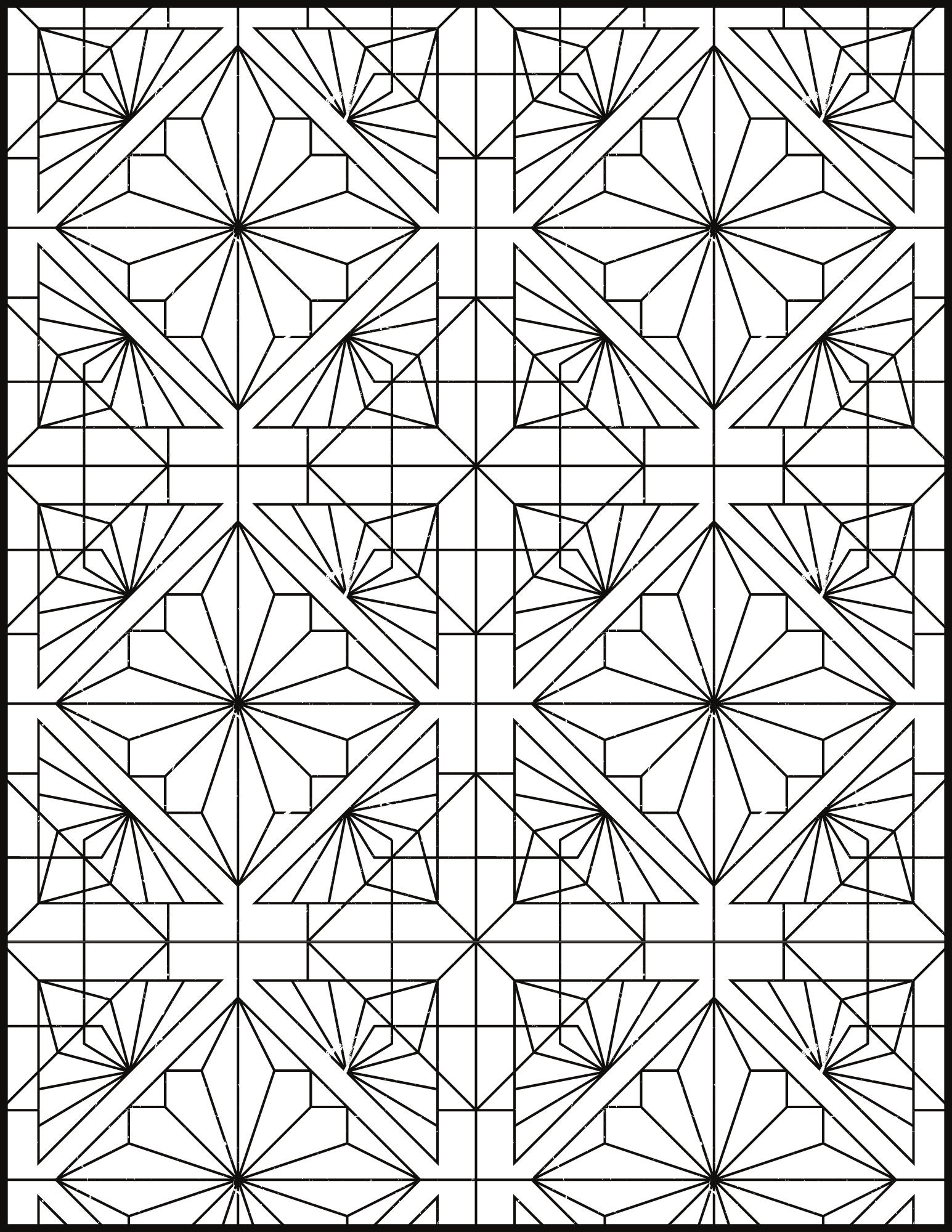 Geometric Shapes, 15 Coloring Pages for Teens and Adults - Etsy