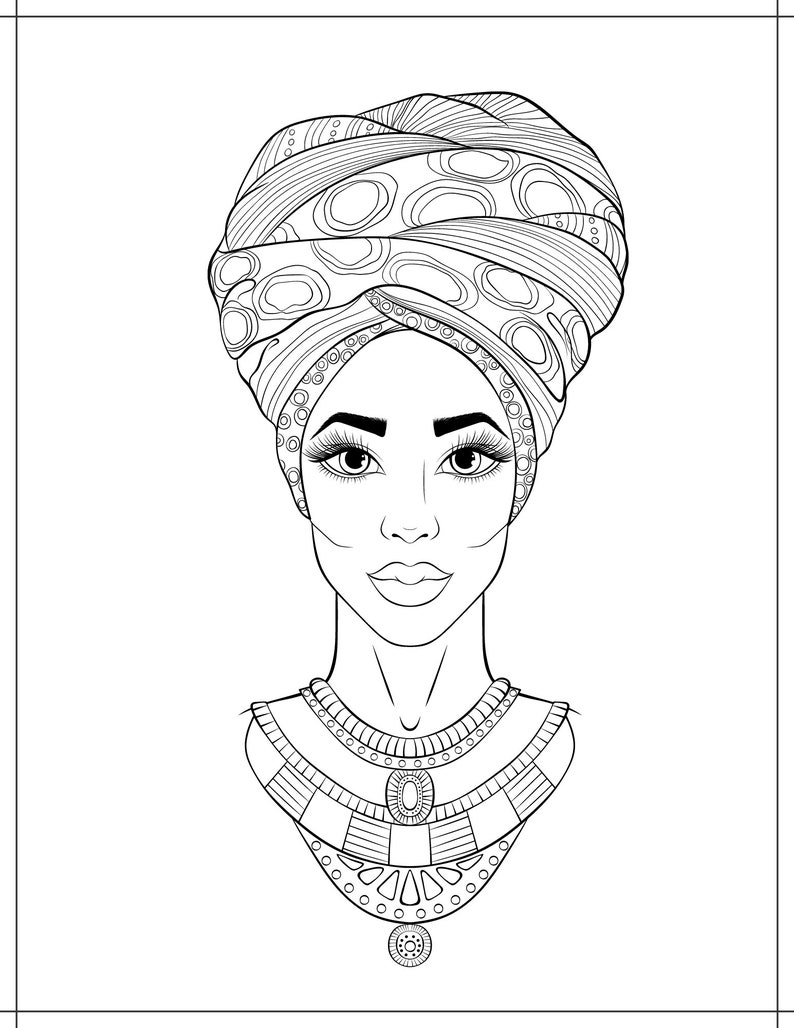 Hats and Wraps 25 Coloring Pages PLUS, Sunday Hats, Head Wraps, Hats