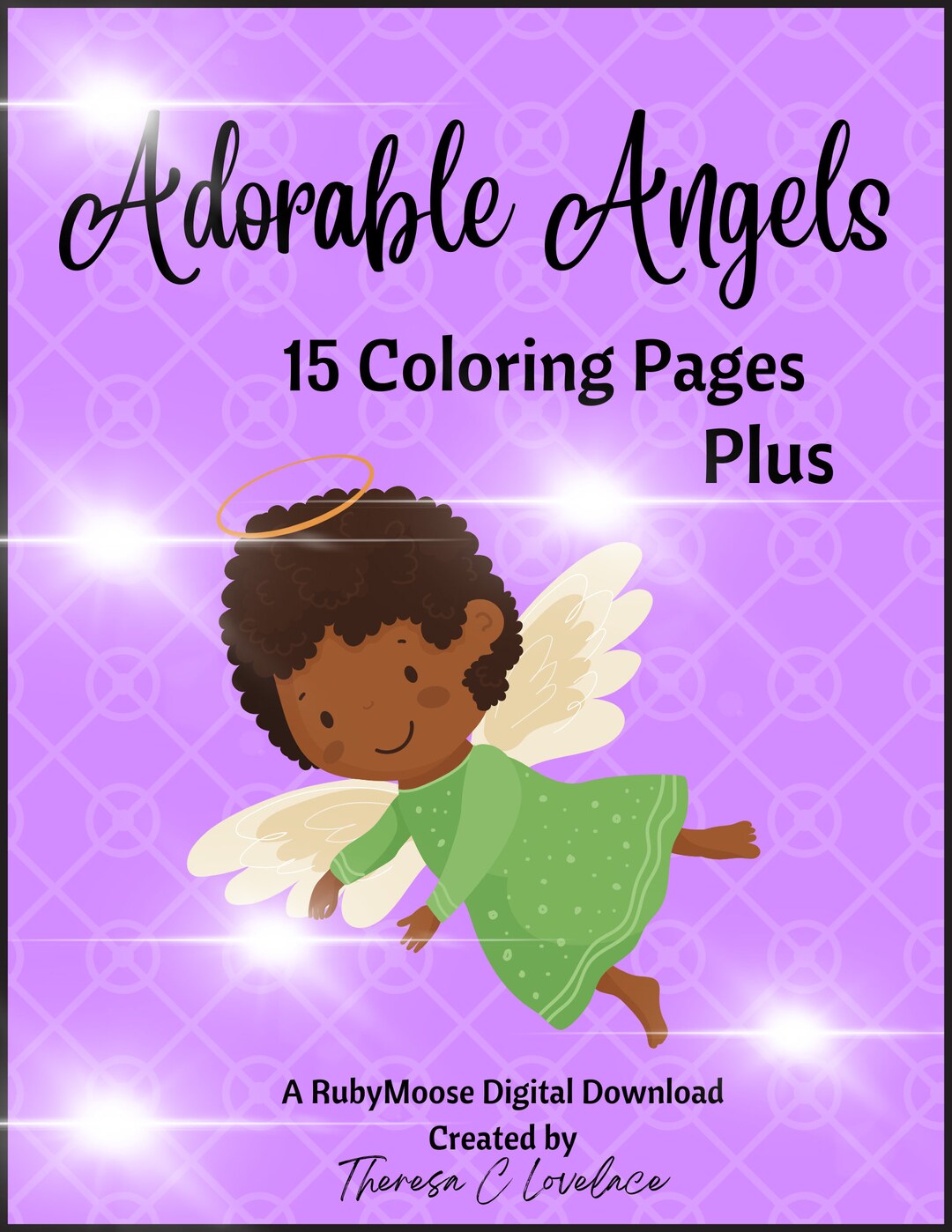 Adorable Angels 15 Coloring Pages Plus/angels to Color/ Angel Friends ...