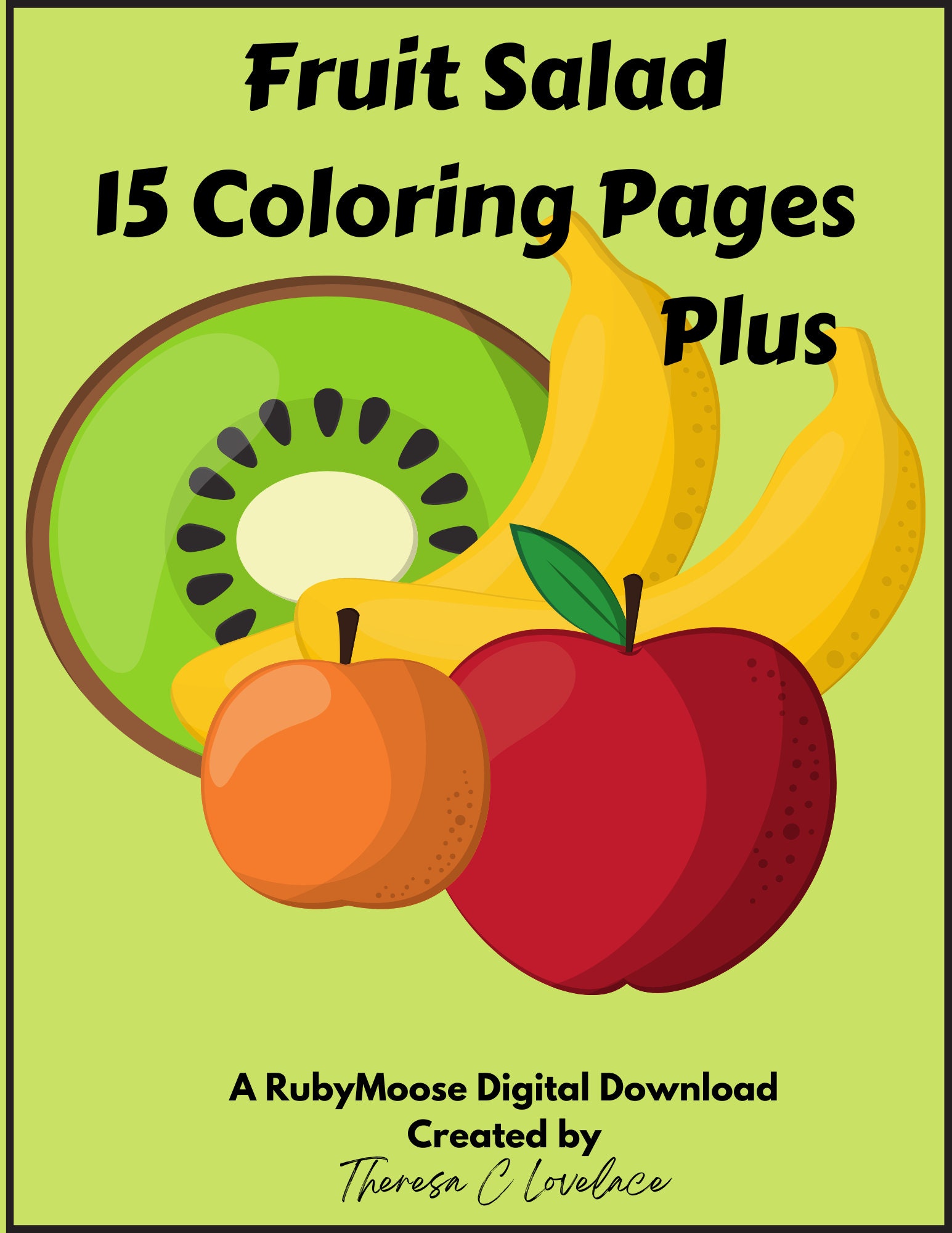 fruit salad coloring pages