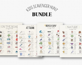 Kids Scavenger Hunt Bundle