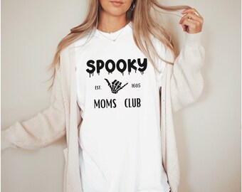 Spooky Moms Club SVG PNG | Halloween Witchy Season Graphics
