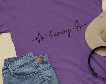 Family Lifeline Tshirt Gift for Husband Wife Mom Dad Son Daughter Brother Sister Cousin Good Vibes Shirt