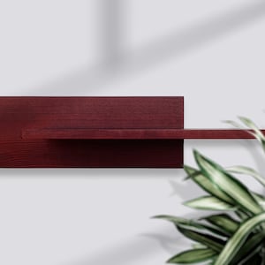 Floating Shelves Custom Size Color Wood Wall Hanging Shelf Long Small for Bathroom Plant Book Home Decor Minimalist Floating Shelf