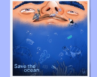 illustration poster ocean